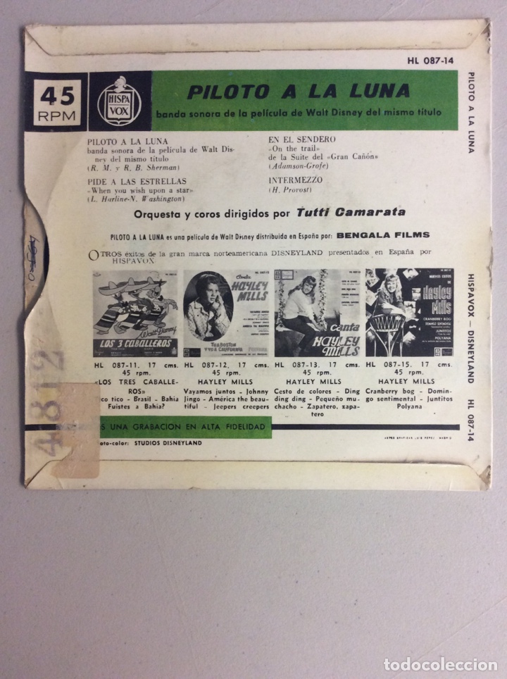 Discos de vinilo: Piloto a la Luna. BSO. - Foto 2