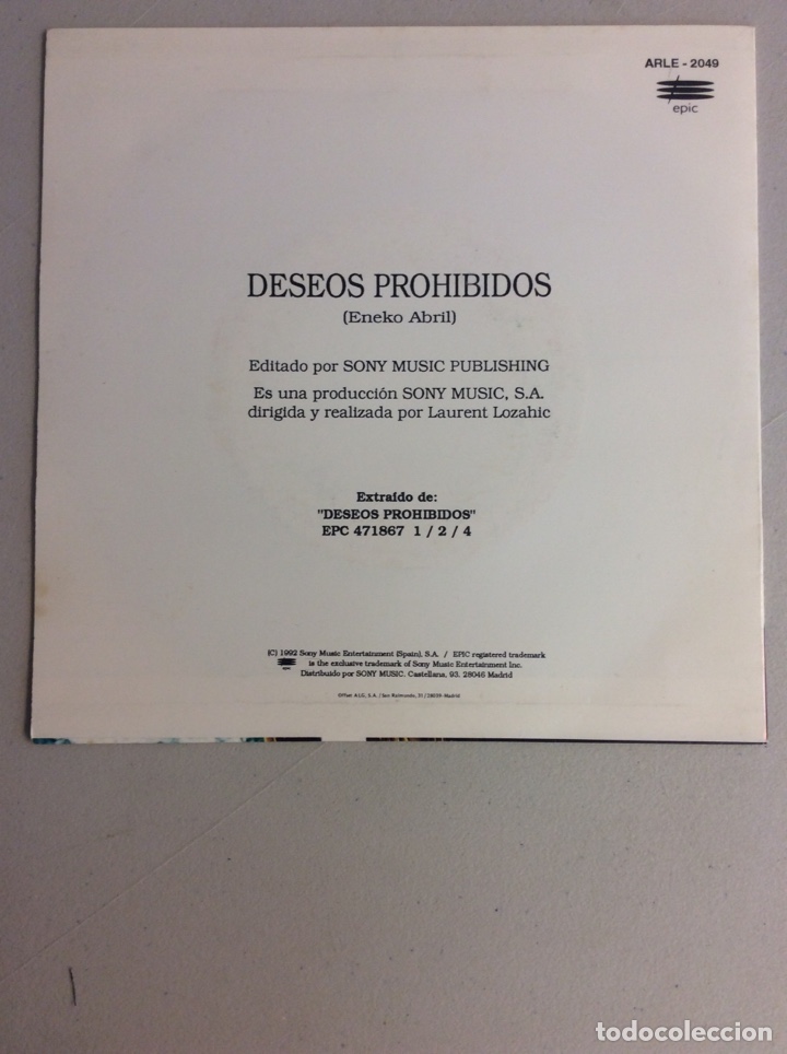 Discos de vinilo: Catorce de septiembre. Deseos prohibidos. - Foto 2