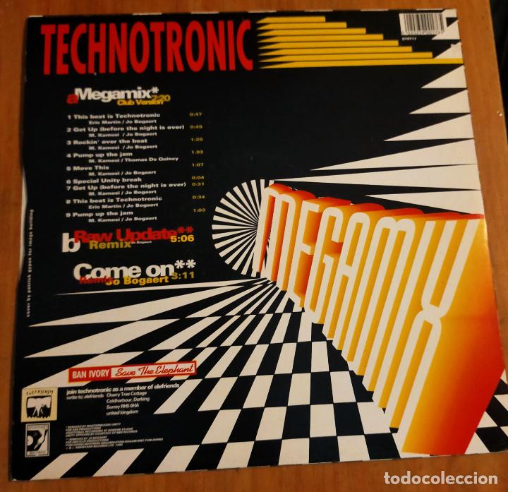 Discos de vinilo: TECHNOTRONIC - MEGAMIX - MAXI - Foto 2