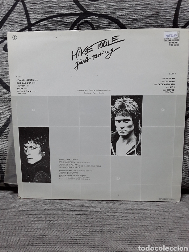 Discos de vinilo: Mike Toole &lrm;&ndash; Just Testing - Foto 2