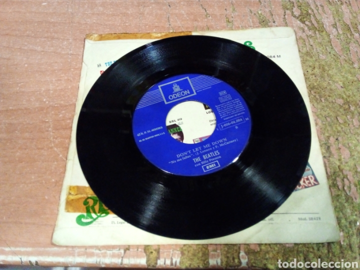 Discos de vinilo: THE BEATLES - GET BACK - SINGLE - SPAIN - EMI - REF 1J-006-04.084 - L - Foto 2