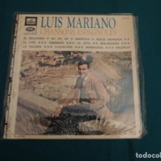 Discos de vinilo: LUIS MARIANO - CHANSONS ESPAGNOLES - LP RARO Y FIRMADO POR LUIS MARIANO - EDICIÓN FRANCESA. Lote 325125738