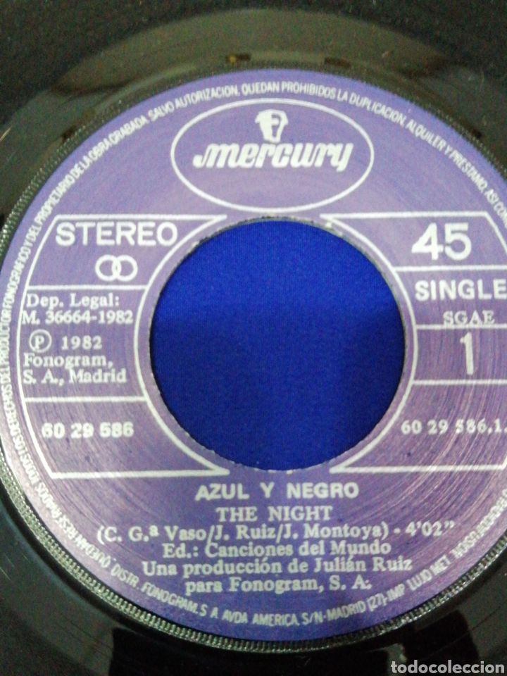 Discos de vinilo: AZUL Y NEGRO (LA NOCHE) - Foto 5