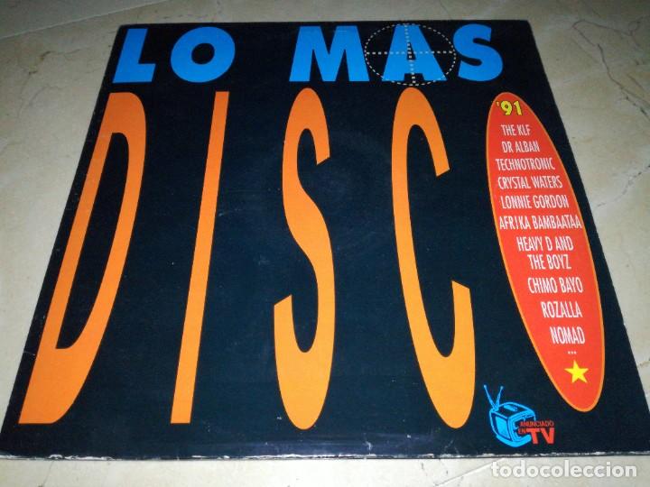 Discos de vinilo: LO MAS DISCO 91-DOBLE LP - Foto 1