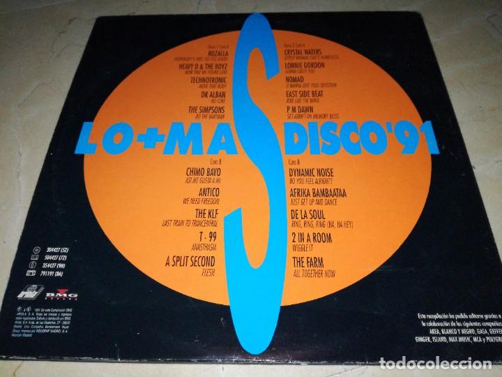 Discos de vinilo: LO MAS DISCO 91-DOBLE LP - Foto 2