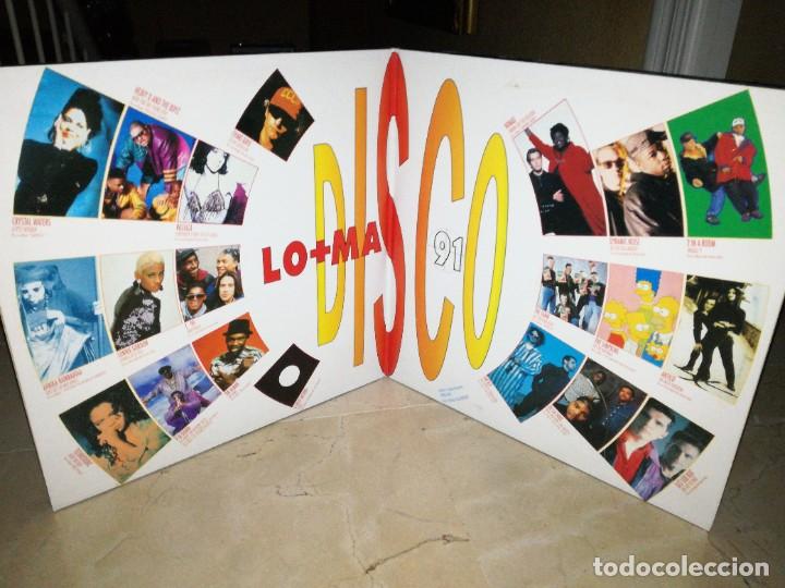 Discos de vinilo: LO MAS DISCO 91-DOBLE LP - Foto 3