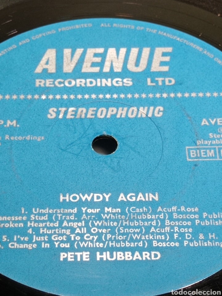 Discos de vinilo: LP PETE HUBBARD SIN CAR&Aacute;TULA - Foto 2
