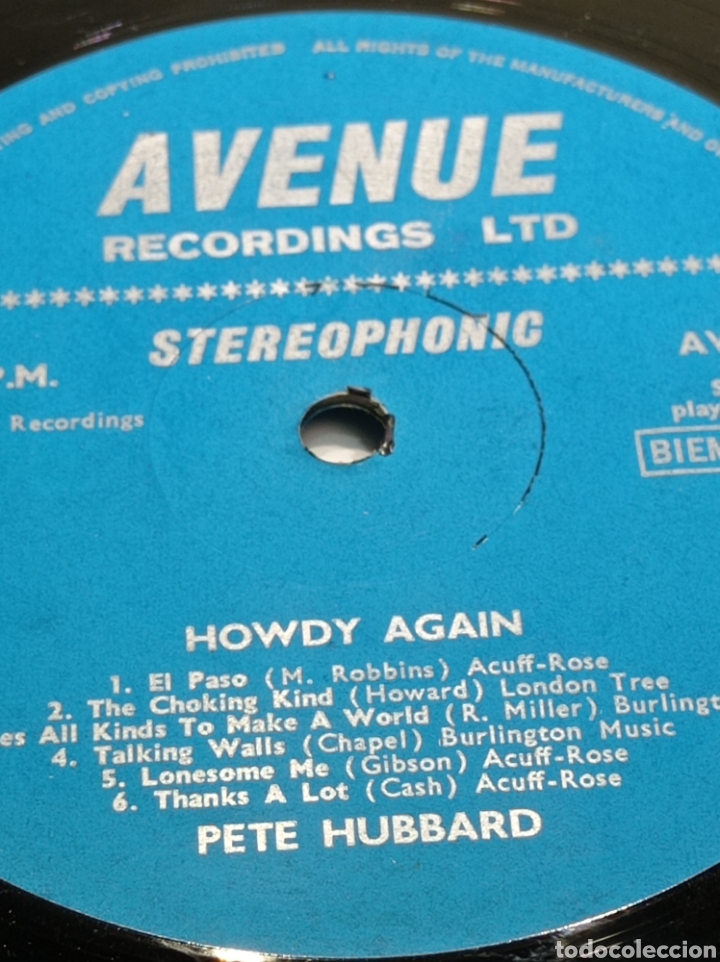 Discos de vinilo: LP PETE HUBBARD SIN CAR&Aacute;TULA - Foto 3