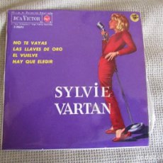 Discos de vinilo: SYLVIE VARTAN - NO TE VAYAS - EP 7” 45 RPM EDITADO EN ESPAÑA 1963. Lote 325199278