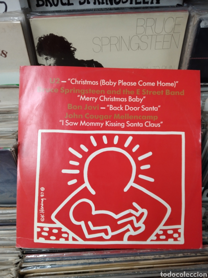 U2 Christmas Bruce Springsteen Merry Christmas - Comprar Discos Maxi Singles Vinilos Música Pop - Rock - New Wave Internacional De Los 80 En Todocoleccion - 325204588