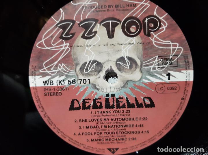 Discos de vinilo: ZZ TOP -DEG&Uuml;ELLO- LP DISCO VINILO - Foto 2
