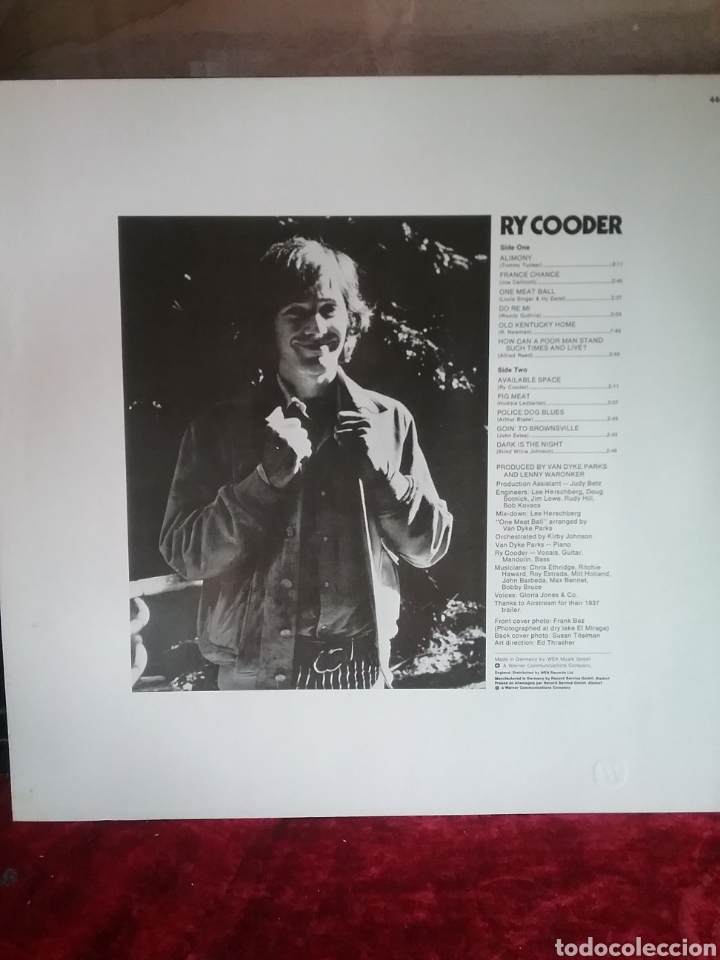 Discos de vinilo: RY COODER 1970 Reed. Germany - Foto 2