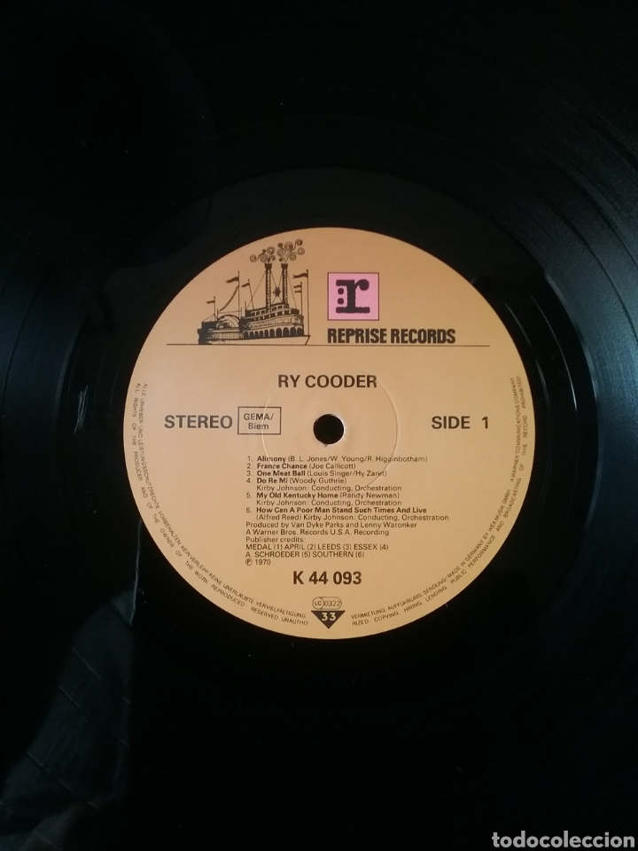 Discos de vinilo: RY COODER 1970 Reed. Germany - Foto 4