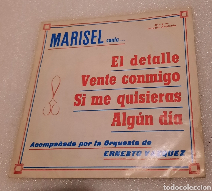 Discos de vinilo: Marisel - el detalle + 3 - Foto 1