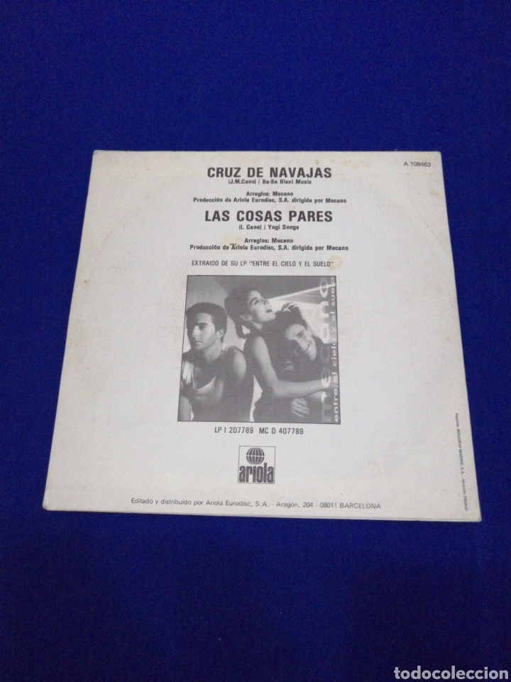 Discos de vinilo: MECANO CRUZ DE NAVAJAS - Foto 2