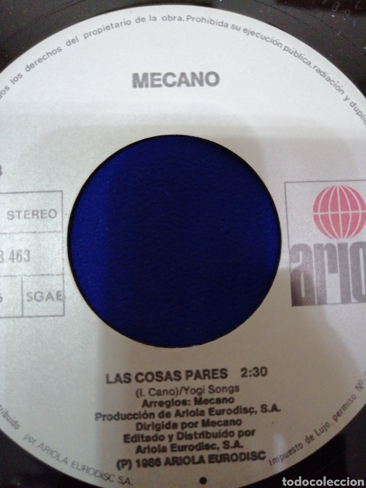 Discos de vinilo: MECANO CRUZ DE NAVAJAS - Foto 4