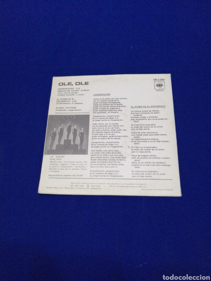 Discos de vinilo: OLE- OLE CONSPIRACION - Foto 2