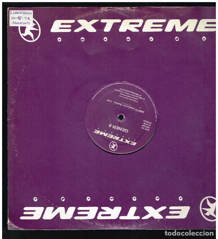 Discos de vinilo: GENER 8 - UNITY - MAXI SINGLE 1993 - ED. ITALIA - Foto 1