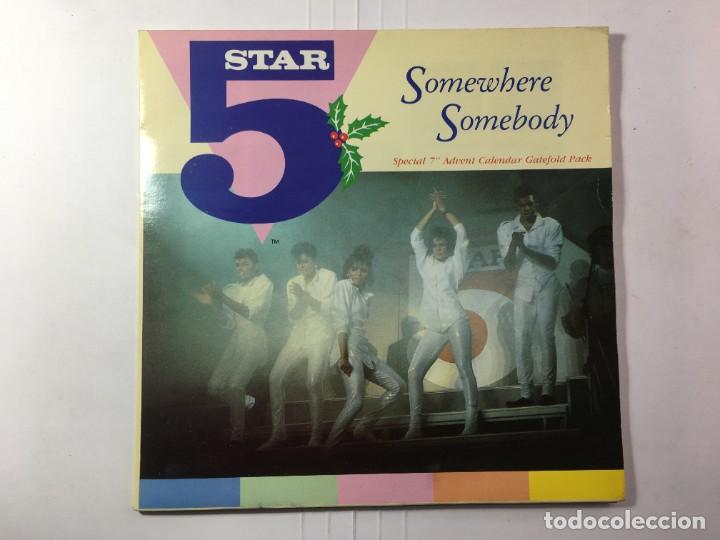 Discos de vinilo: FIVE STAR - SOMEWHERE SOMEBODY / HAVE A GOOD TIME - Foto 1
