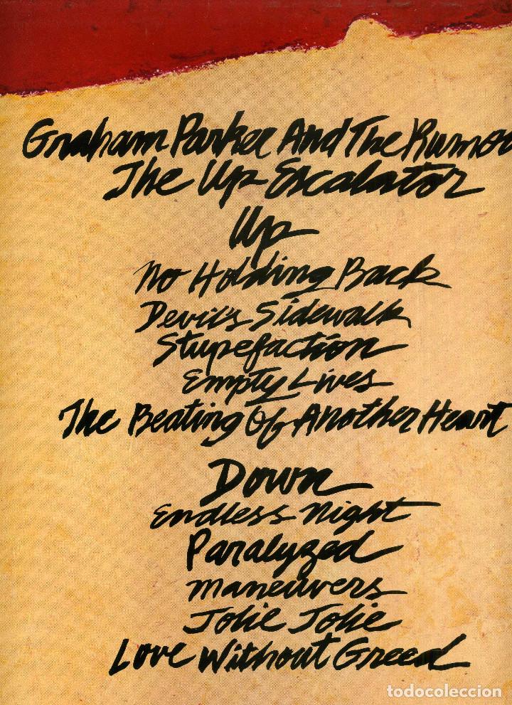 Discos de vinilo: GRAHAM PARKER - THE UP ESCALATOR - Foto 4