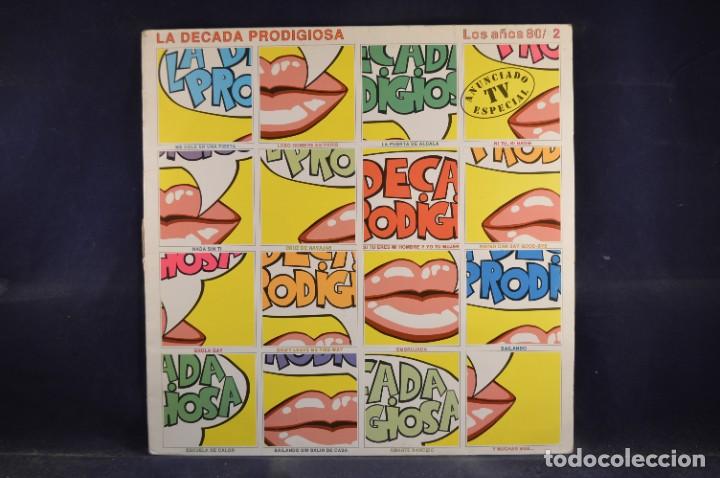 Discos de vinilo: LA DECADA PRODIGIOSA - LOS A&Ntilde;OS 80/ 2 - LP - Foto 1
