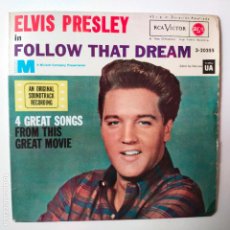 Discos de vinilo: ELVIS PRESLEY- IN FOLLOW THAT DREAM- EP SPAIN 1962.. Lote 325482728