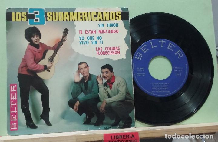 Discos de vinilo: los tres sudamericanos. CBS 1966 -- EP - Foto 1