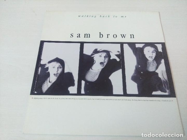 Discos de vinilo: SAM BROWN/WALKING BACK TO ME/VINILO MAXI. - Foto 1