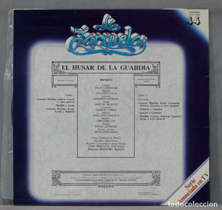 Discos de vinilo: LP. EL HUSAR DE LA GUARDIA. LA ZARZUELA. 44 - Foto 2