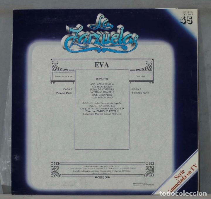 Discos de vinilo: LP. EVA. LA ZARZUELA. 45 - Foto 2