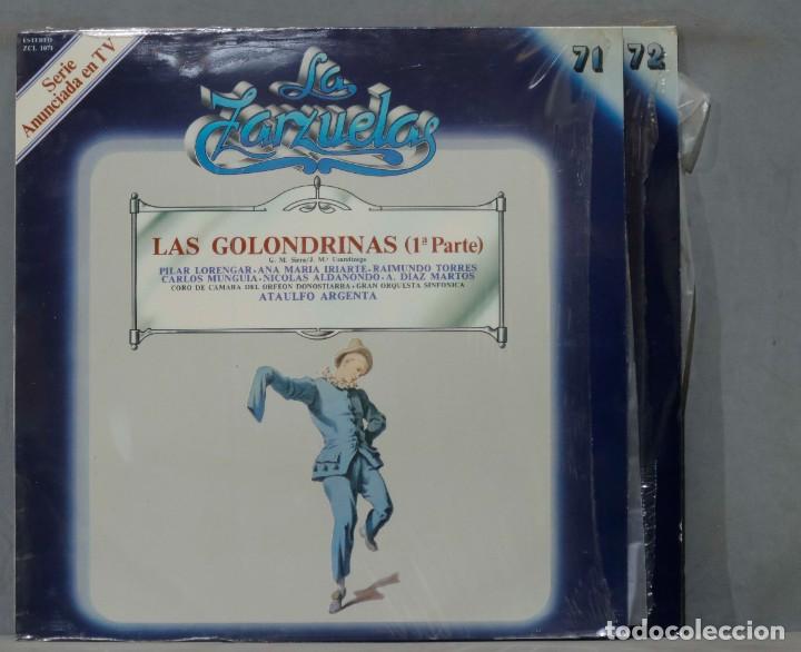 Vinyl records: LP. LAS GOLONDRINAS. PRIMERA Y SEGUNDA PARTE. LA ZARZUELA. 71 Y 72