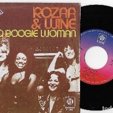 Discos de vinilo: ROZAA & WINE 7” SPAIN 45 DISCO BOOGIE WOMAN 1975 SINGLE VINILO FUNK SOUL ELECTRONIC DISCO SYNTH POP