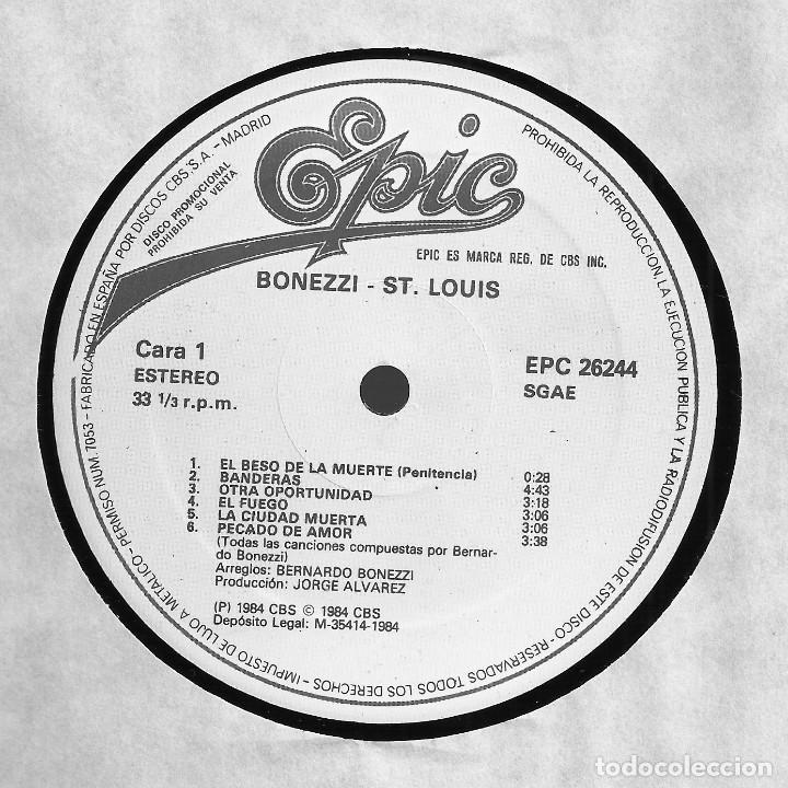 Discos de vinilo: B&ouml;nezzi - St. Lo&uuml;is Lp Promo - Foto 3