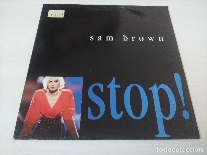 Discos de vinilo: SAM BROWN/STOP/VINILO MAXI. - Foto 1