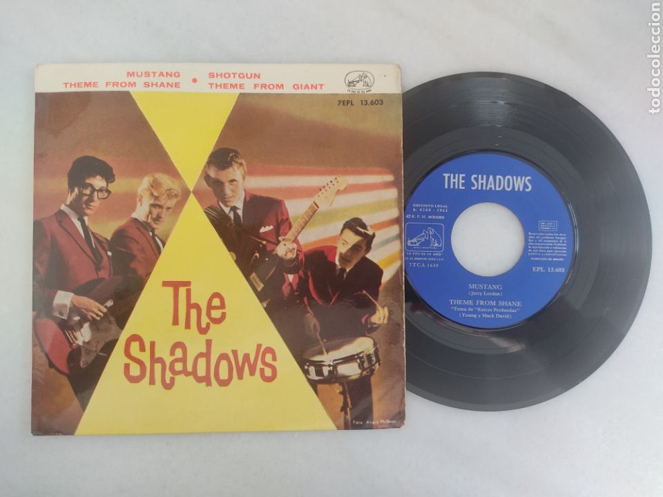 Discos de vinilo: the Shadows Ep Mustang +3 - Foto 1