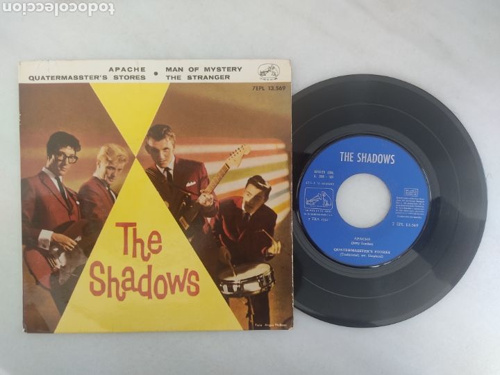Discos de vinilo: the shadows Ep Apache+3 - Foto 1