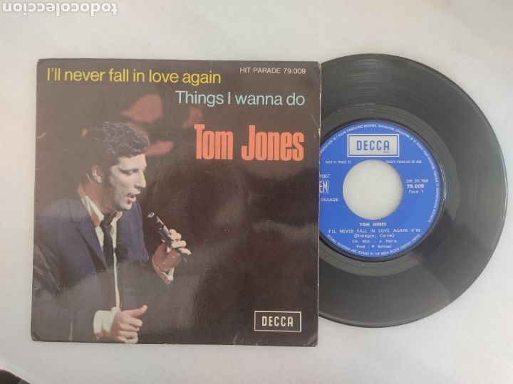 Discos de vinilo: Tom Jones Ill never fall in love again+1 - Foto 1