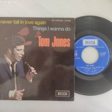 Discos de vinilo: TOM JONES I'LL NEVER FALL IN LOVE AGAIN+1