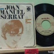 Disques de vinyle: JOAN MANUEL SERRAT. PENELOPE / TIEMPO DE LLUVIA. NOVOLA 1969 -- SINGLE. Lote 325737753