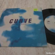 Discos de vinilo: CURVE - COAST IS CLEAR / FROZEN . UK 7” EDITION. 1991. SOLID CENTER. VERY GOOD CONDITION
