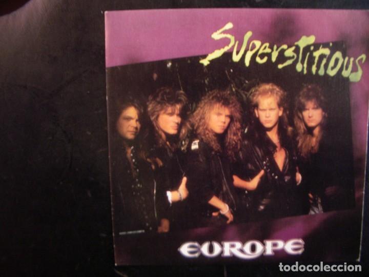 Discos de vinilo: EUROPE- SUPERSTITIOUS. SINGLE. PROMO MINT - Foto 1