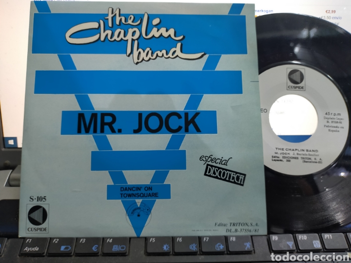 Discos de vinilo: The Chaplin band single mr.jock Espa&ntilde;a 1981 - Foto 1