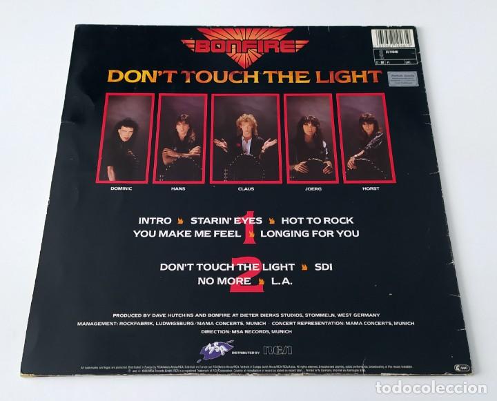 Discos de vinilo: LP BONFIRE - DON&acute;T TOUCH THE LIGHT - Foto 2