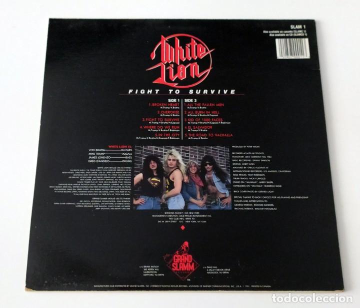 Discos de vinilo: LP WHITE LION - FIGHT TO SURVIVE - Foto 2