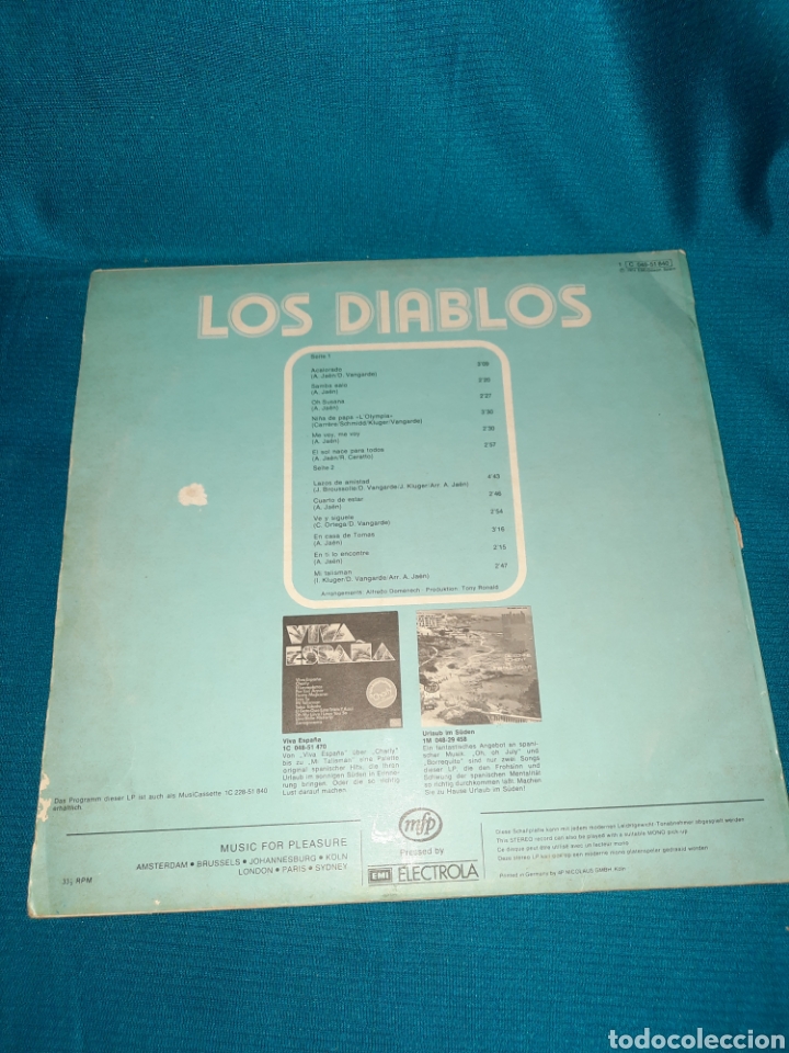 Discos de vinilo: LP LOS DIABLOS, ACALORADOS - Foto 2
