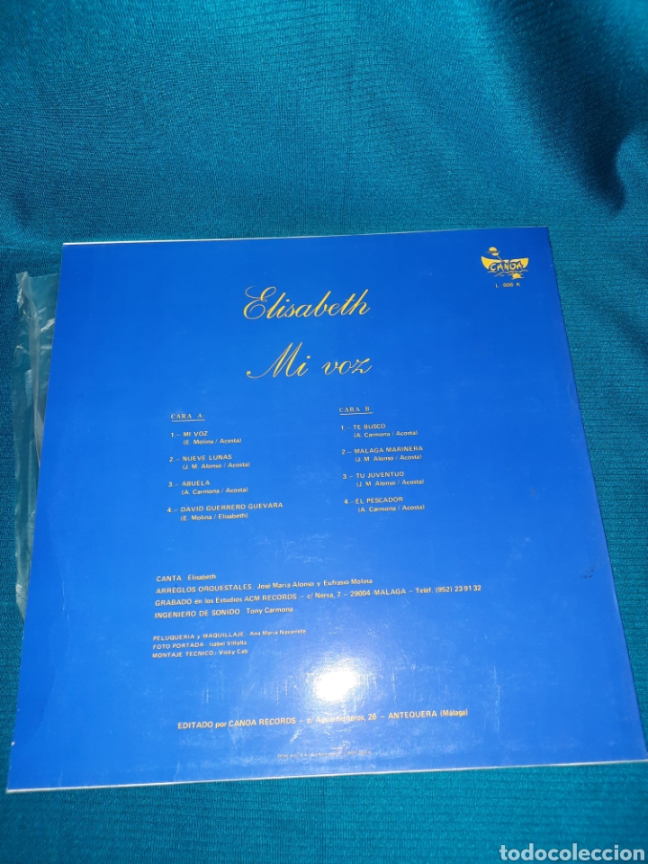 Discos de vinilo: LP ELISABETH, MI VOZ - Foto 2