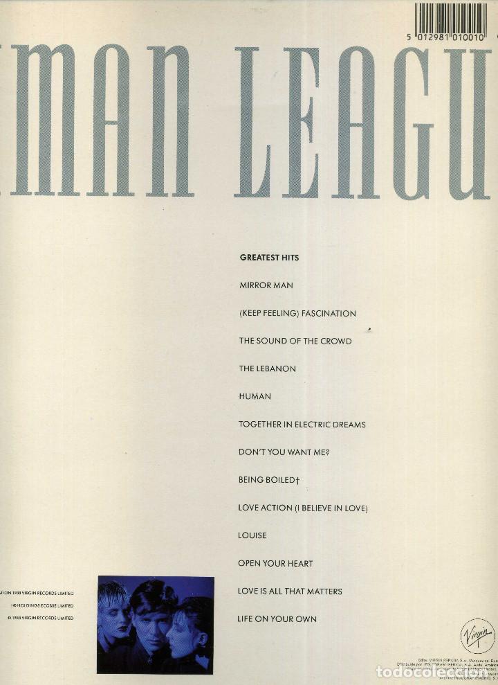 Discos de vinilo: HUMAM LEAGUE - GREATEST HITS - Foto 3