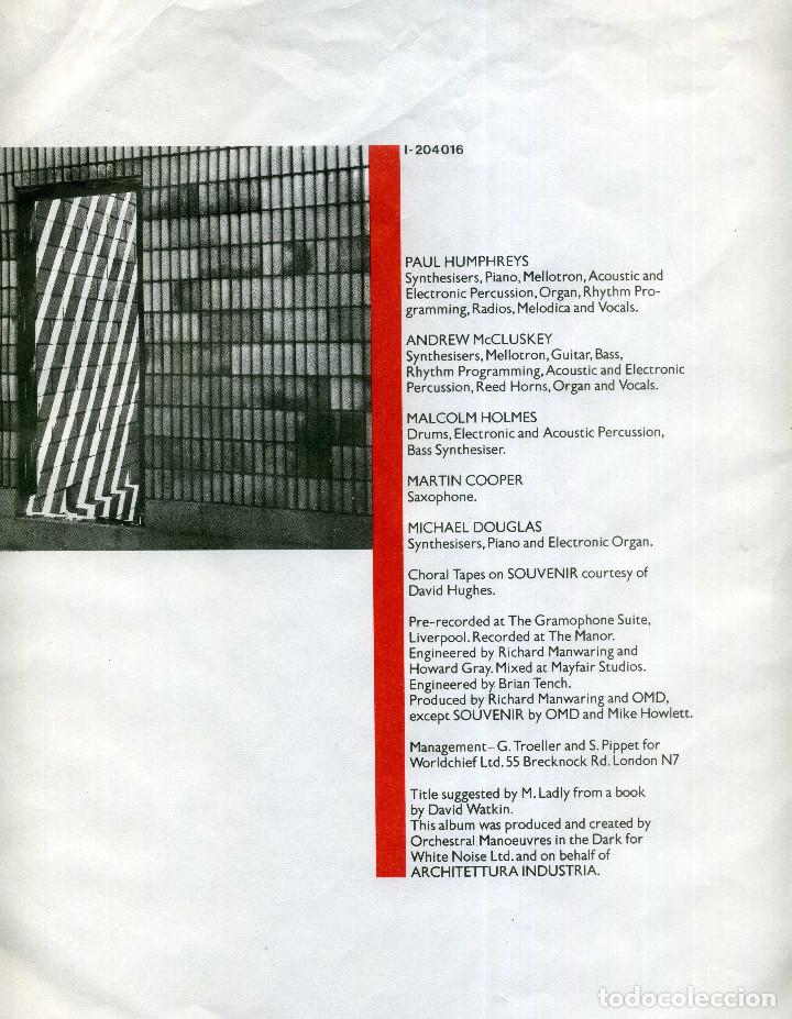 Discos de vinilo: ARCHITECTURE & MORALITY BY ORCHESTRAL IN THE DARK - Foto 4