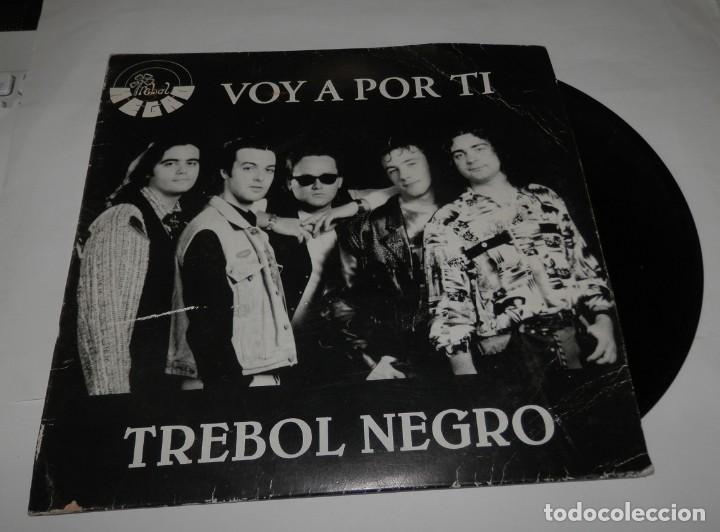 Vinyl-Schallplatten: DISCO SINGLE DE VINILLO DE LA BANDA TREBOL NEGRO