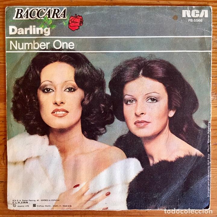 Discos de vinilo: BACCARA : DARLING / NUMBER ONE [RCA - ESP 1978] 7&rdquo; - Foto 2